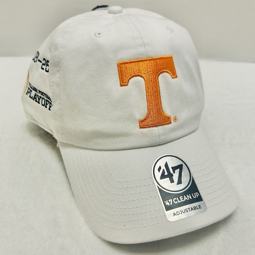 '47 Brand Tennessee Volunteers CFP Playoffs Clean Up Adjustable Hat White NCAA